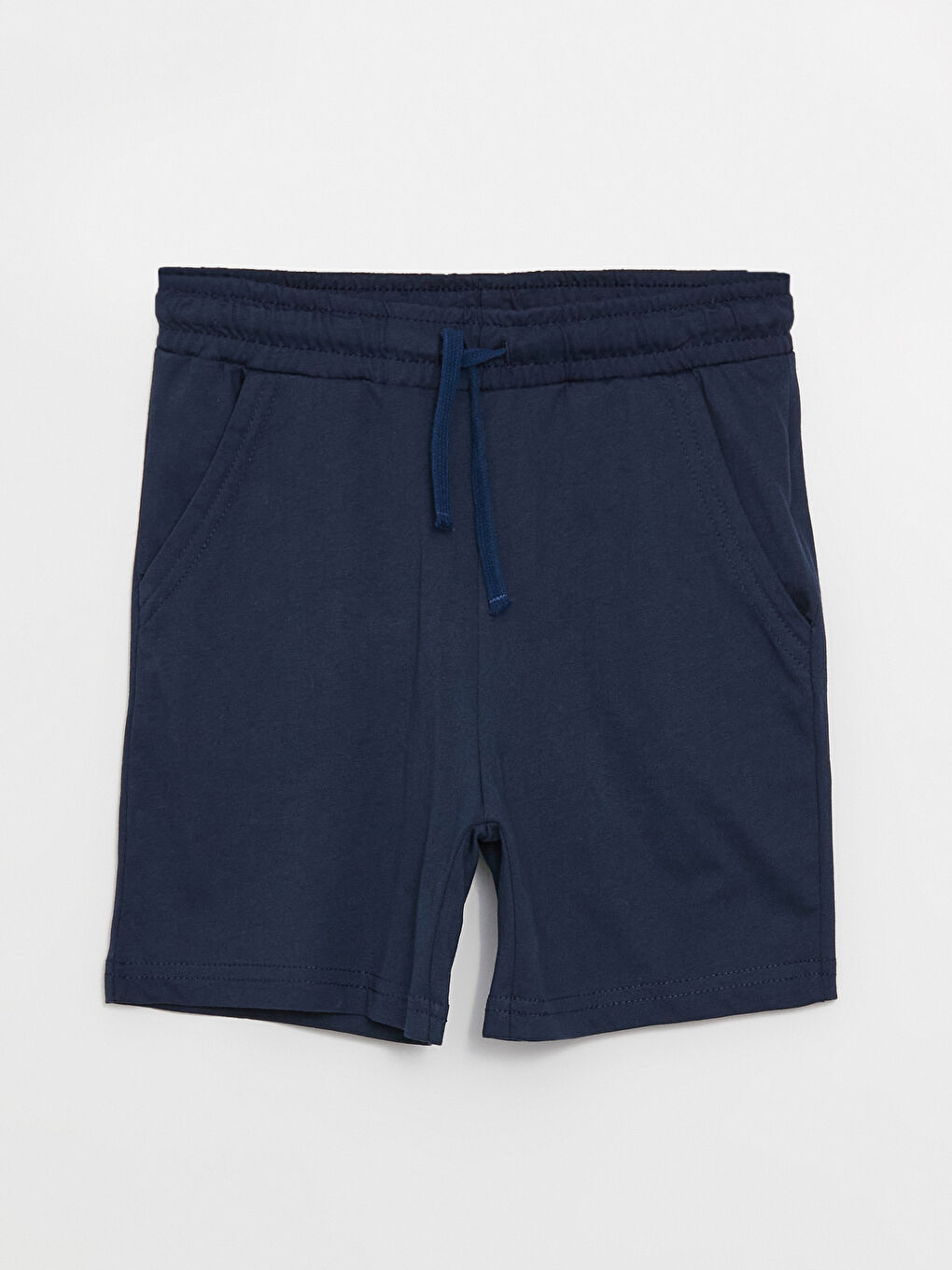 Lacivert Beli Lastikli Basic Erkek Çocuk Şort