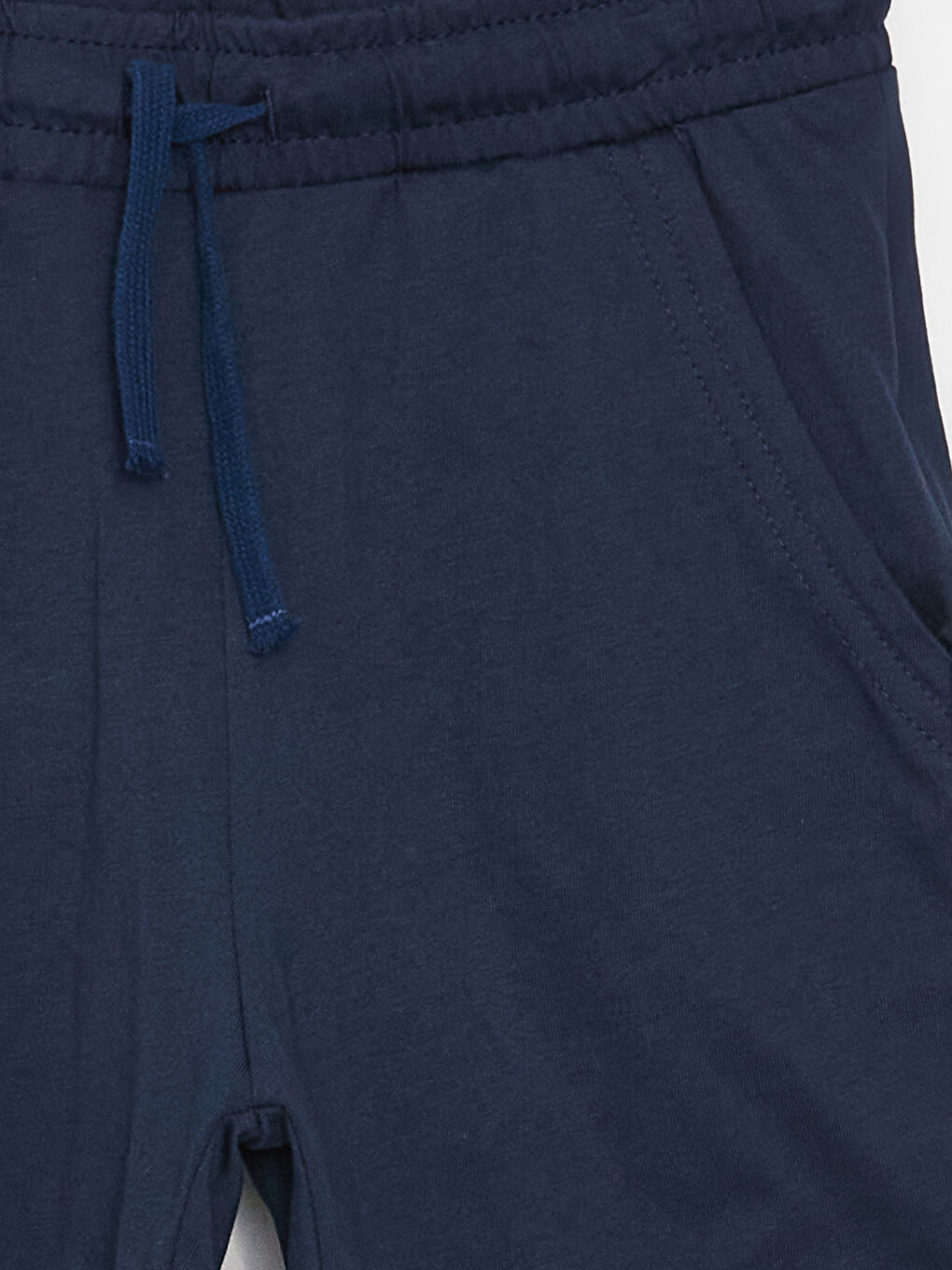 Lacivert Beli Lastikli Basic Erkek Çocuk Şort-1