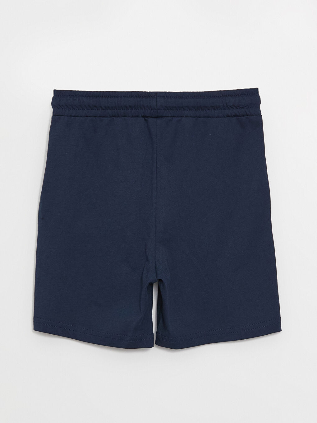 Lacivert Beli Lastikli Basic Erkek Çocuk Şort-2
