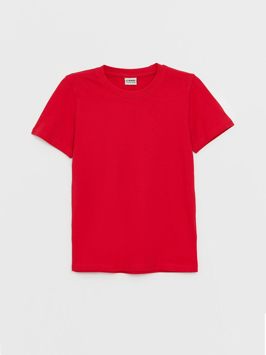 Kırmızı Bisiklet Yaka Basic Kısa Kollu Erkek Çocuk Tişört