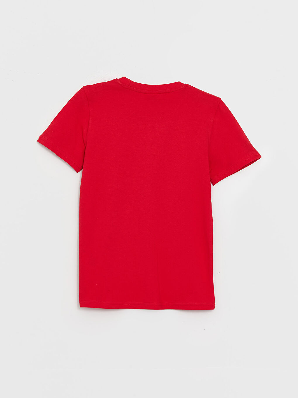 Kırmızı Bisiklet Yaka Basic Kısa Kollu Erkek Çocuk Tişört-1