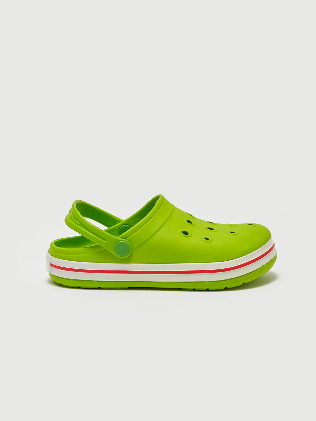 Yeşil Delikli Erkek Çocuk Plaj Sandaleti-1