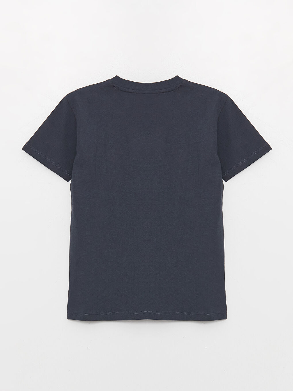 Antrasit Bisiklet Yaka İron Man Baskılı Kısa Kollu Erkek Çocuk Tişört-1