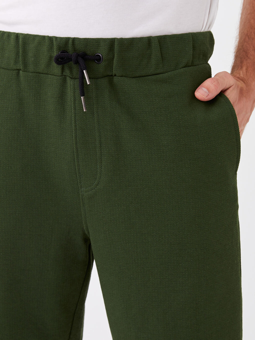 Haki Standart Kalıp Erkek Şort-3