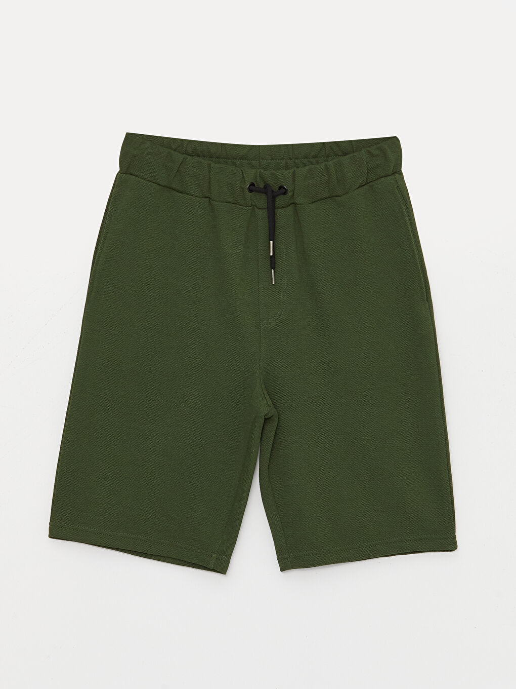 Haki Standart Kalıp Erkek Şort-5