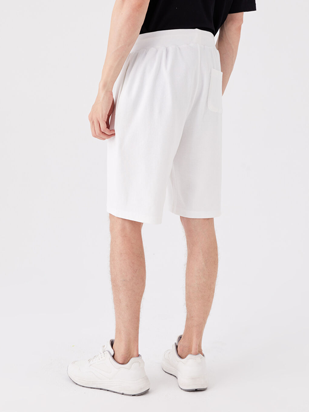 Ekru Standart Kalıp Erkek Şort-3