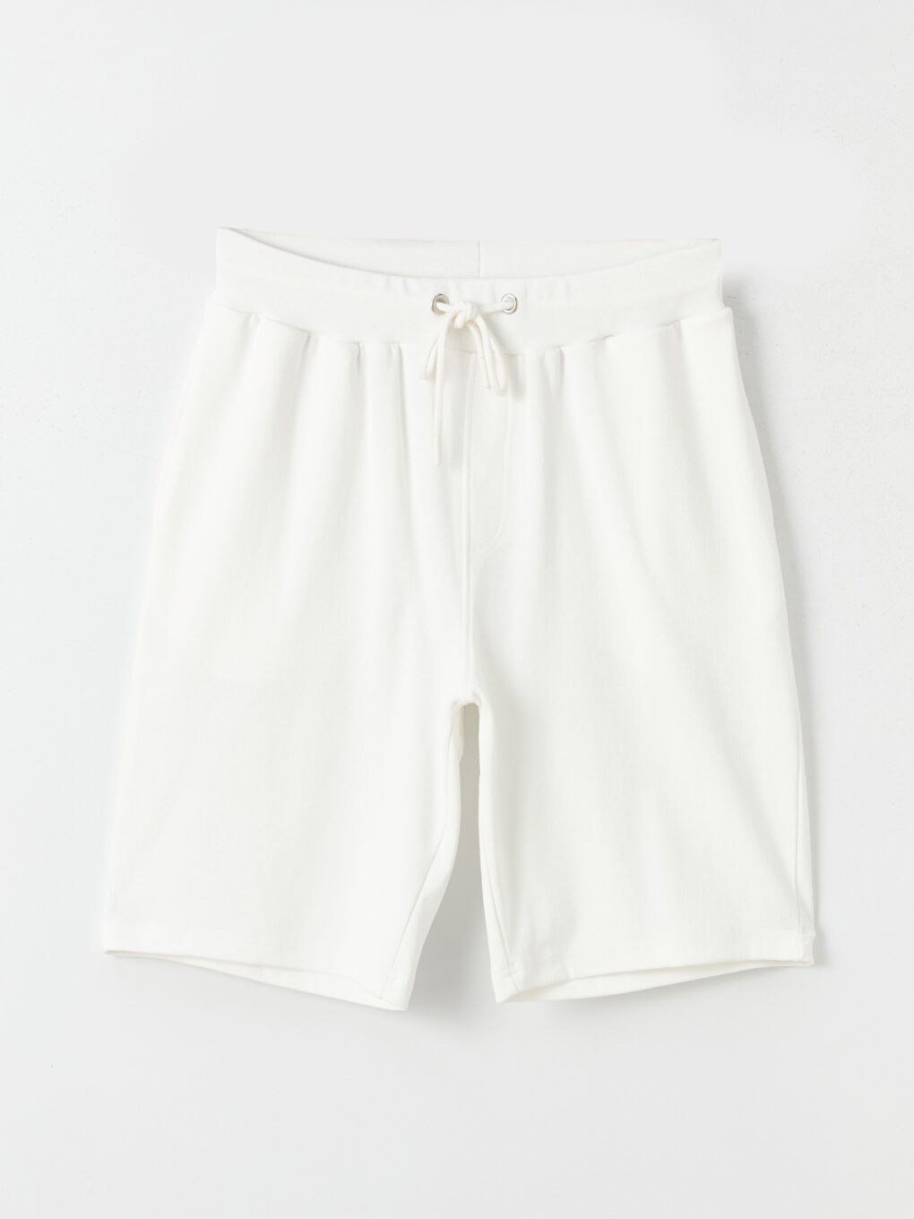 Ekru Standart Kalıp Erkek Şort-5