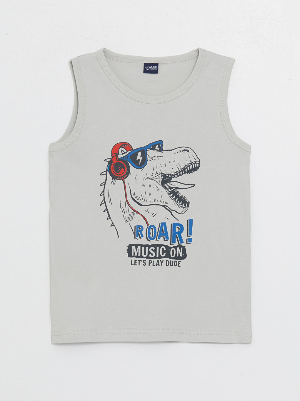 Crew Neck Printed Boys' Vest