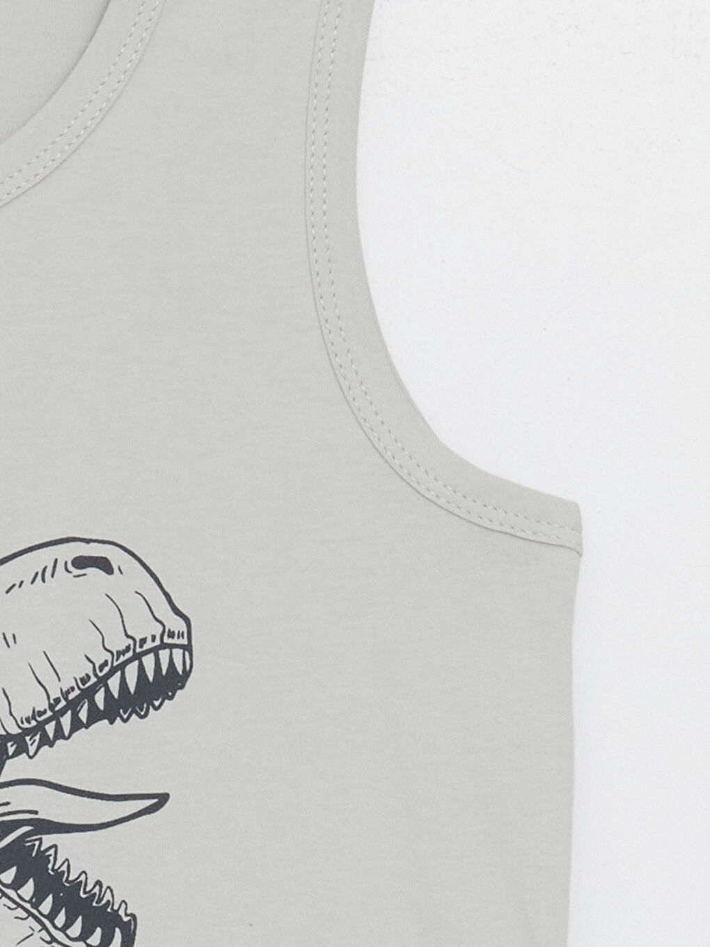 Crew Neck Printed Boys' Vest-2