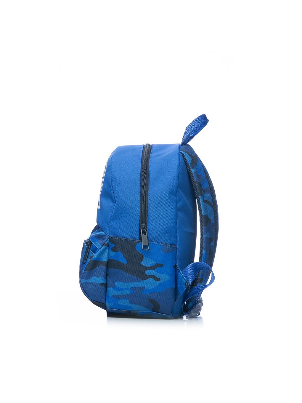 Mavi Yazı Nakışlı Erkek Çocuk Okul Çantası-1