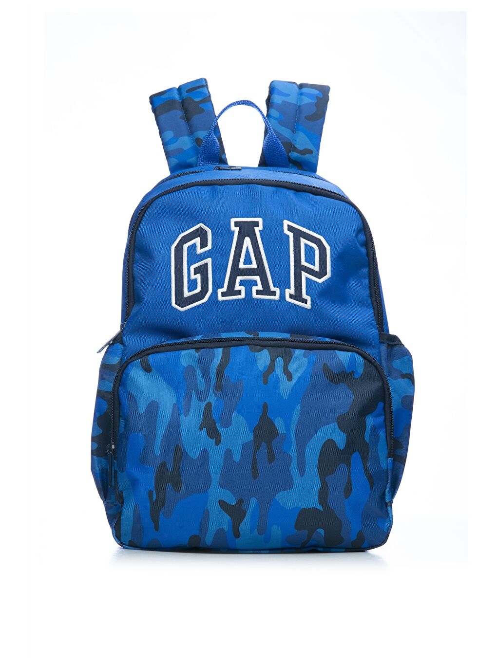 Mavi Yazı Nakışlı Erkek Çocuk Okul Çantası