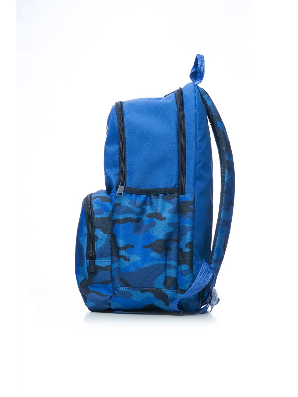 Mavi Yazı Nakışlı Erkek Çocuk Okul Çantası-1