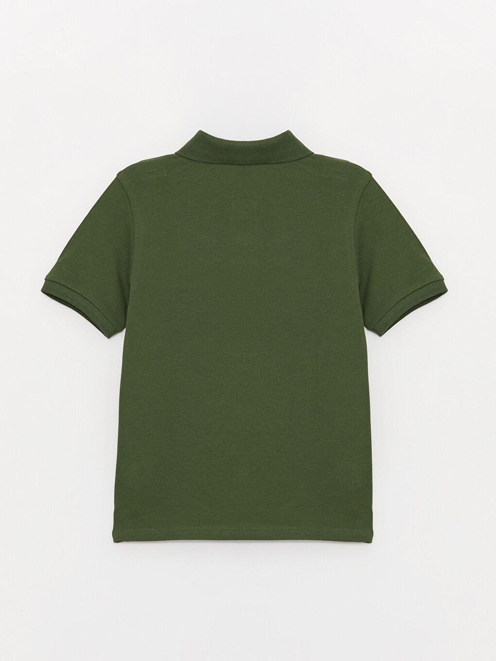 Polo Neck Basic Short Sleeve Boys' T-Shirt-1
