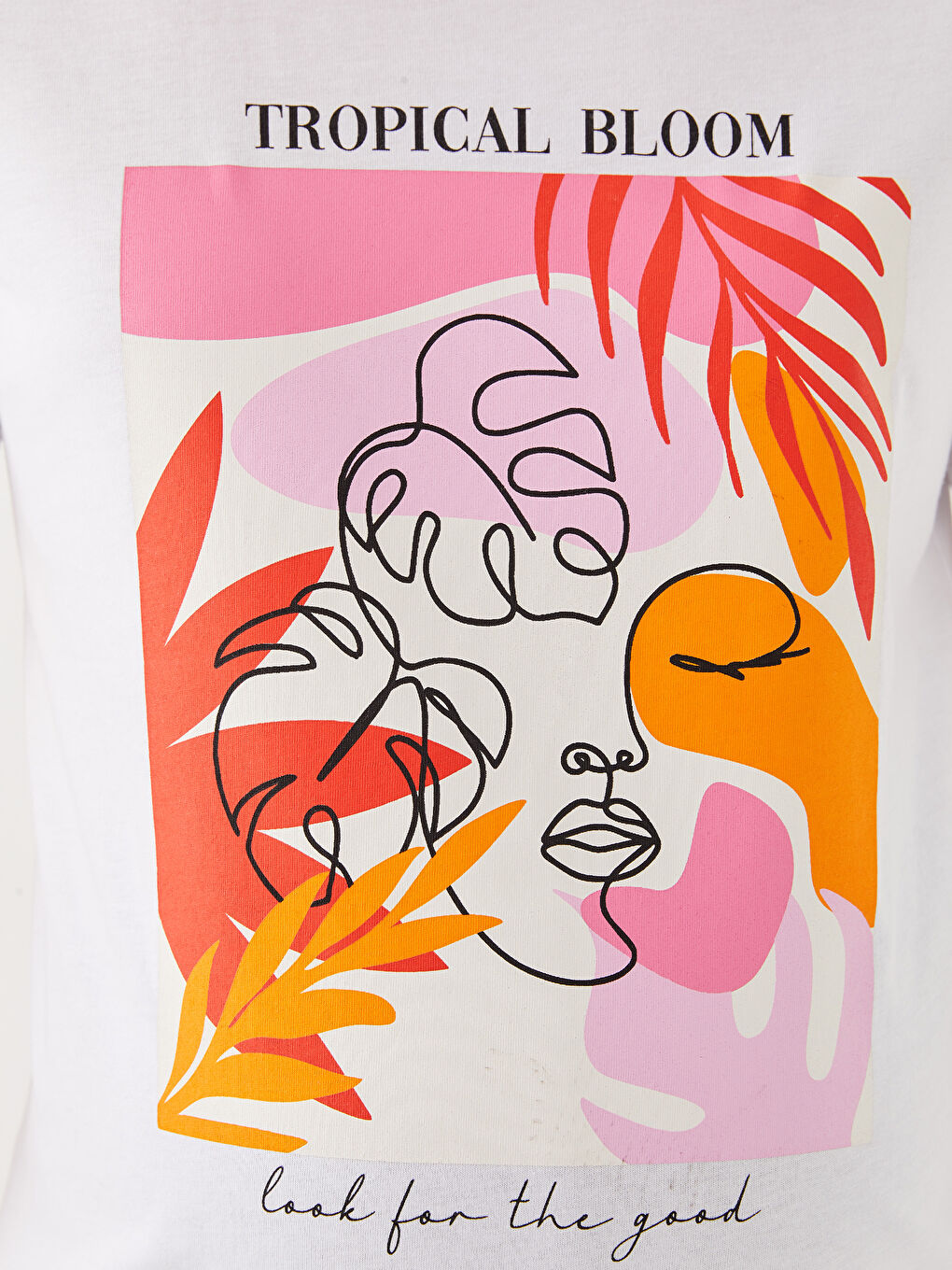 Хлопковая футболка для беременных с круглым вырезом и короткими рукавами с принтом-6