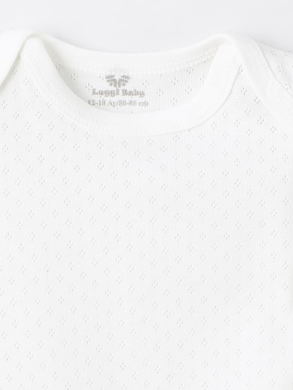 Ekru Bisiklet Yaka Erkek Bebek Çıtçıtlı Bodysuit 3'lü-3