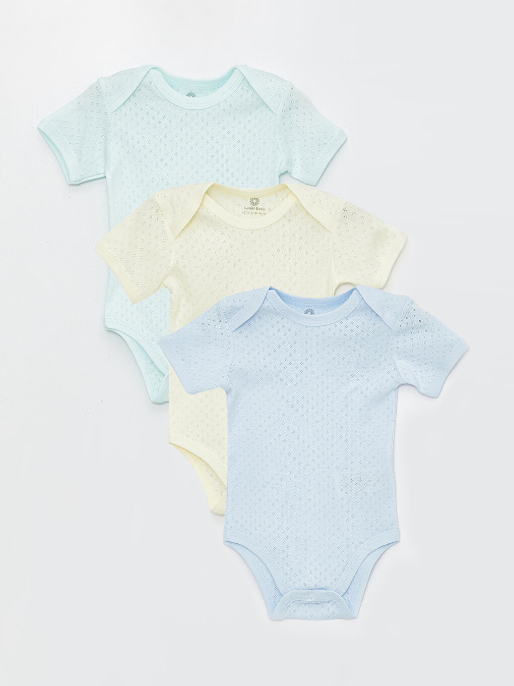 Karışık Bisiklet Yaka Erkek Bebek Çıtçıtlı Bodysuit 3'lü