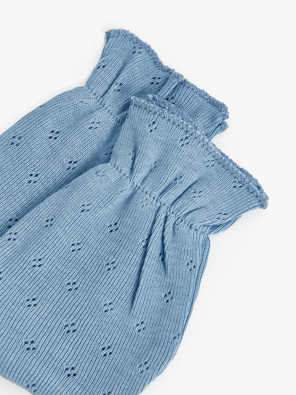 İndigo Desenli Erkek Bebek Eldiven 2'li-1