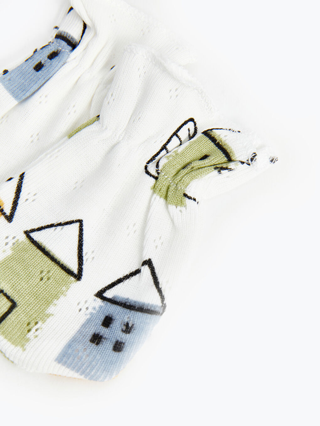 İndigo Desenli Erkek Bebek Eldiven 2'li-2