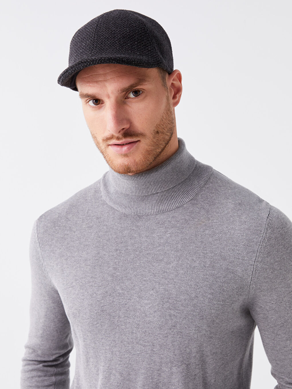 Herringbone Patterned Men's Cap Hat-2