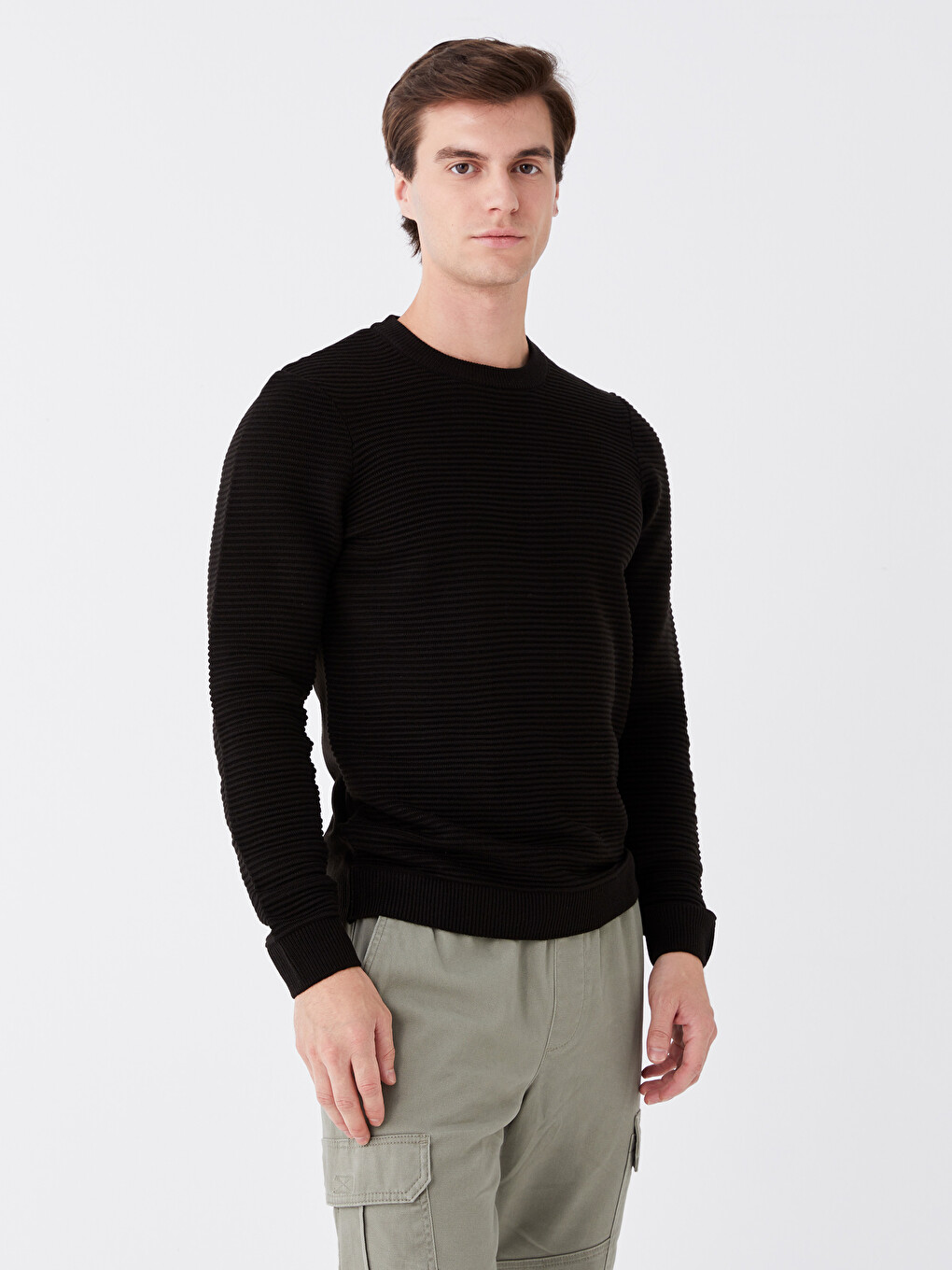 Crew Neck Men's Knitwear Sweater-1