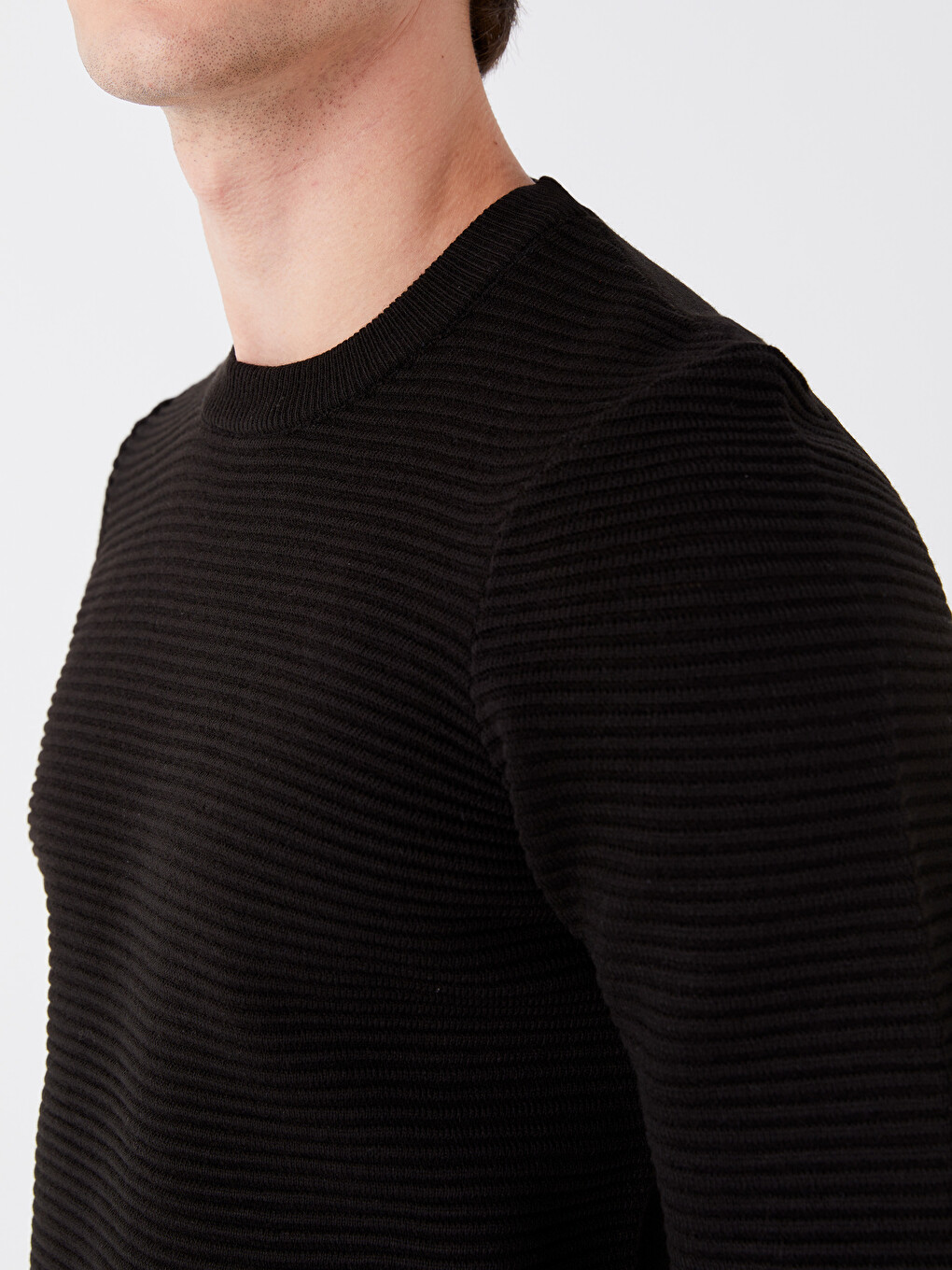Crew Neck Men's Knitwear Sweater-3