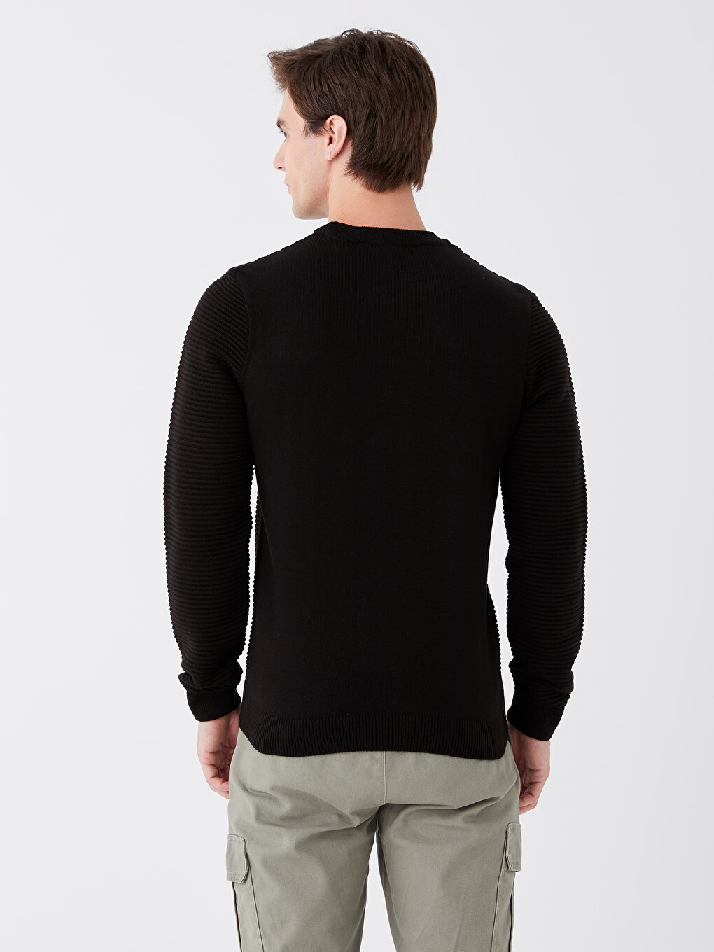Crew Neck Men's Knitwear Sweater-4