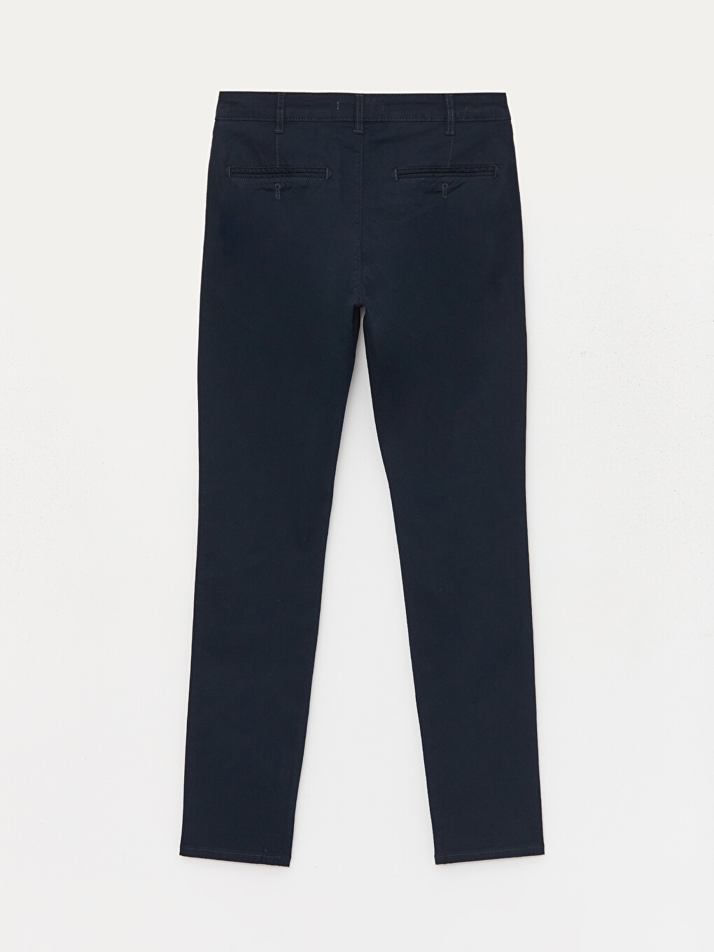 Lacivert Ekstra Dar Kalıp Gabardin Erkek Chino Pantolon-6