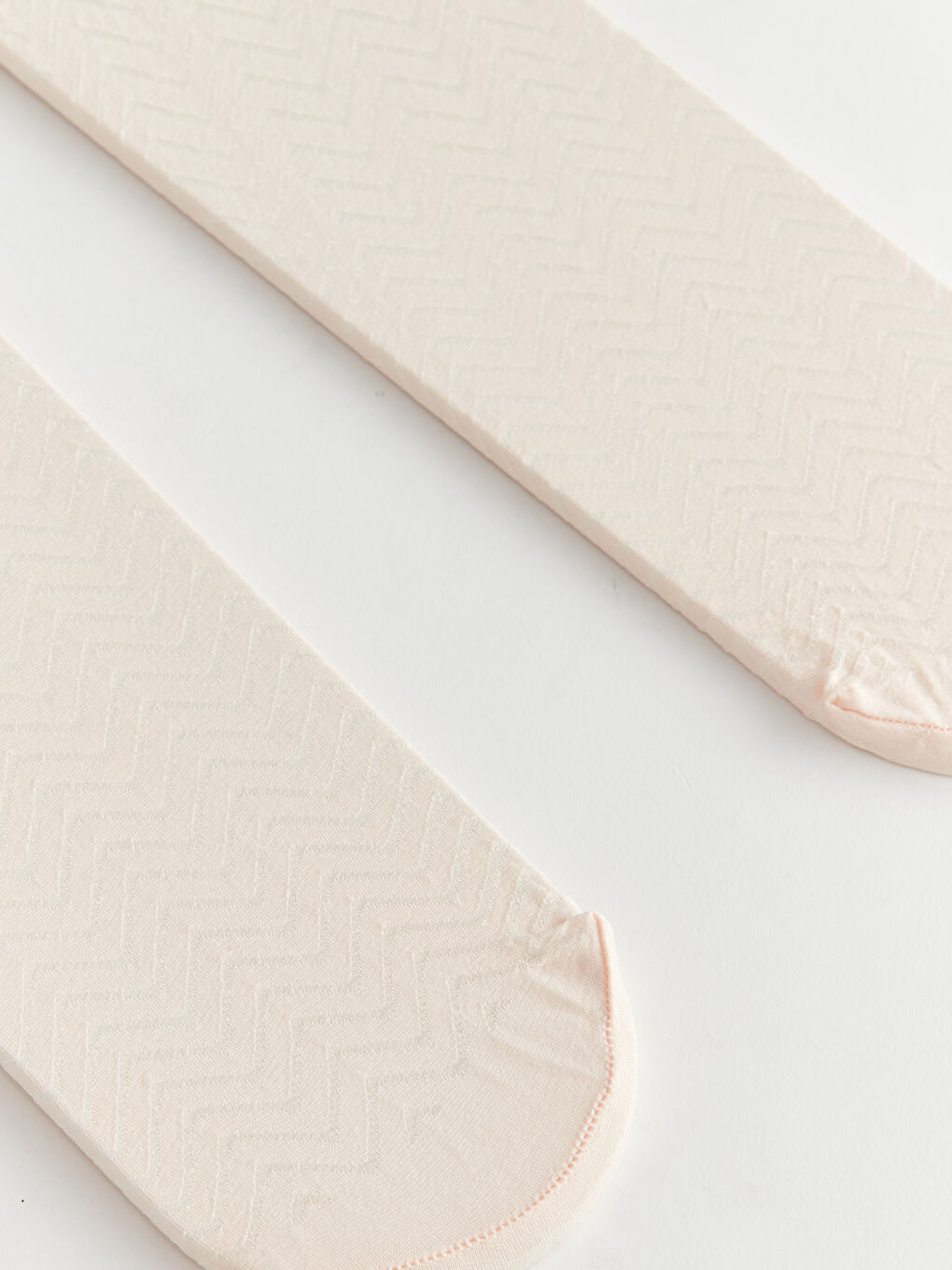 Pembe Beli Lastikli Basic Kız Bebek Külotlu Çorap 2'li-1