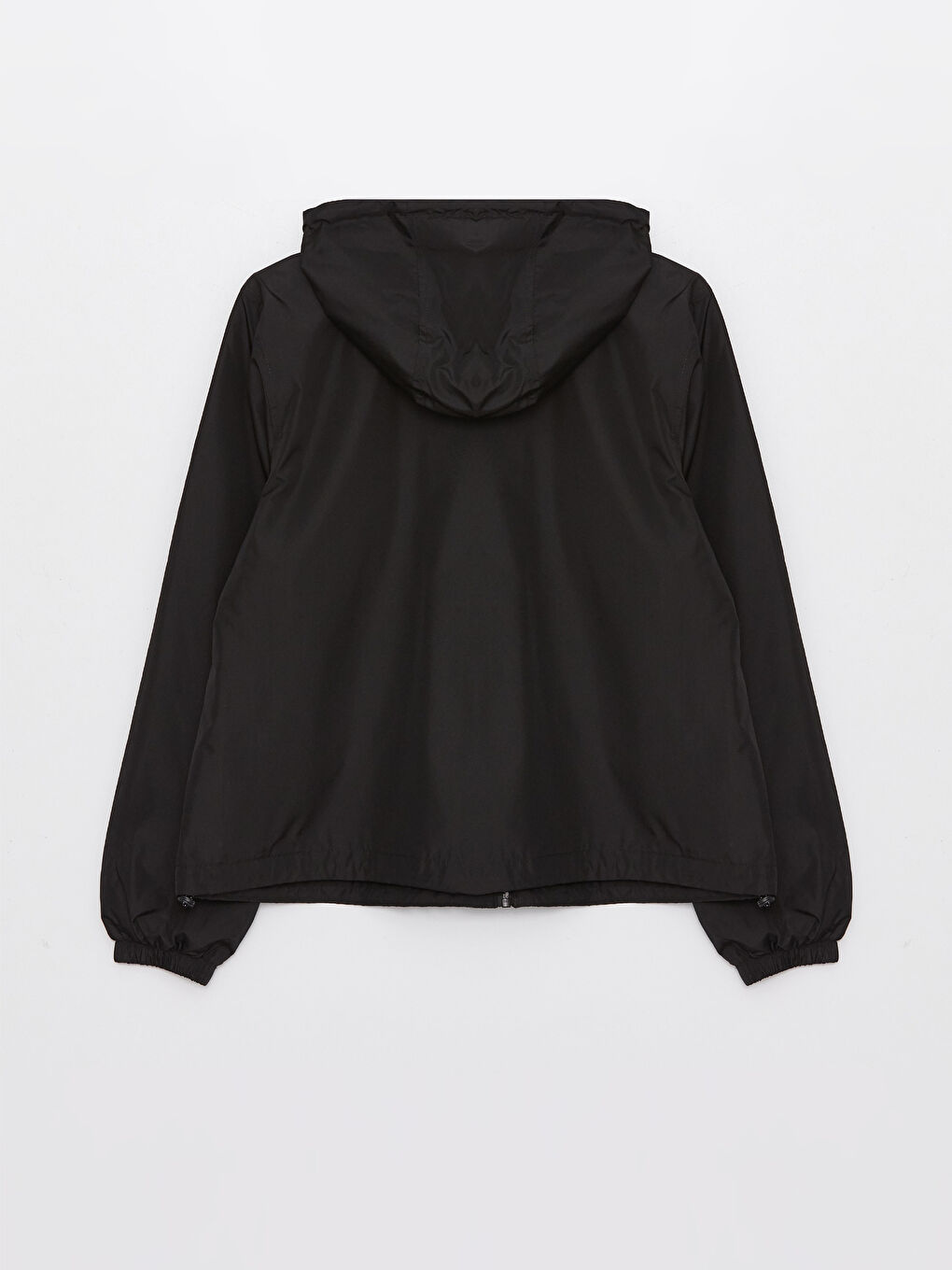 Women's Hooded Plain Raincoat-7