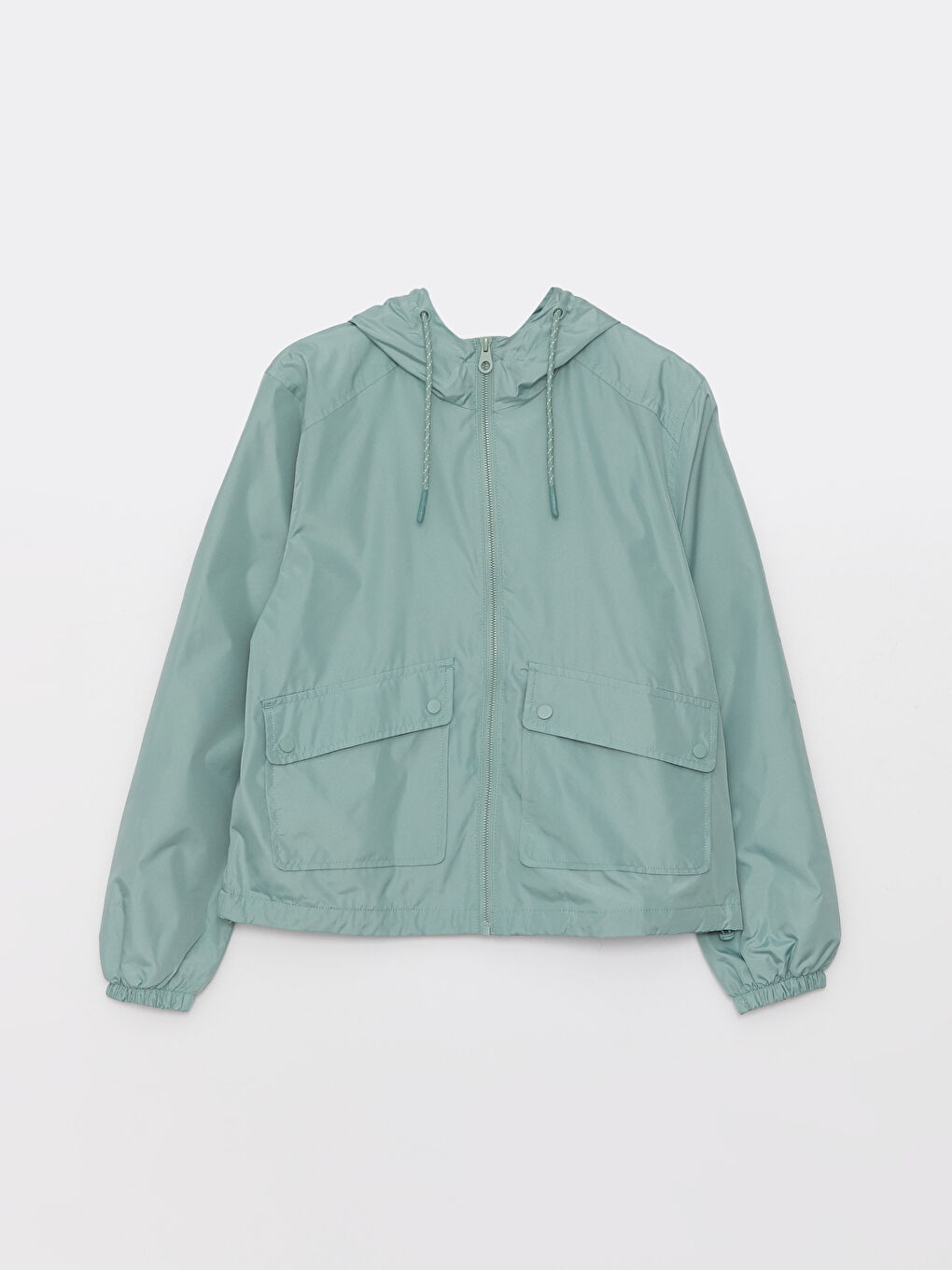 LCW Vision Women's Hooded Plain Raincoat -W30070Z8-V2S