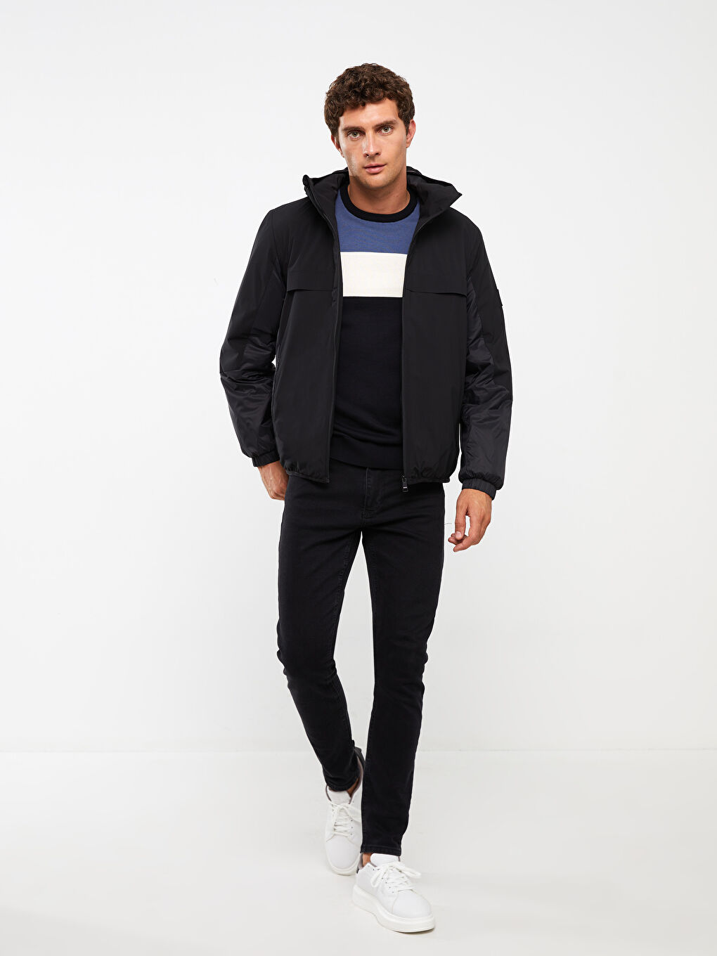 Standard Fit Hooded Men's Coat-2