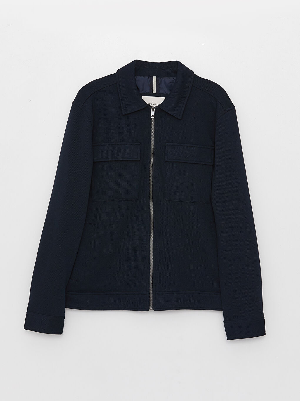 Slim Fit Collared Neck Men's Coat-5