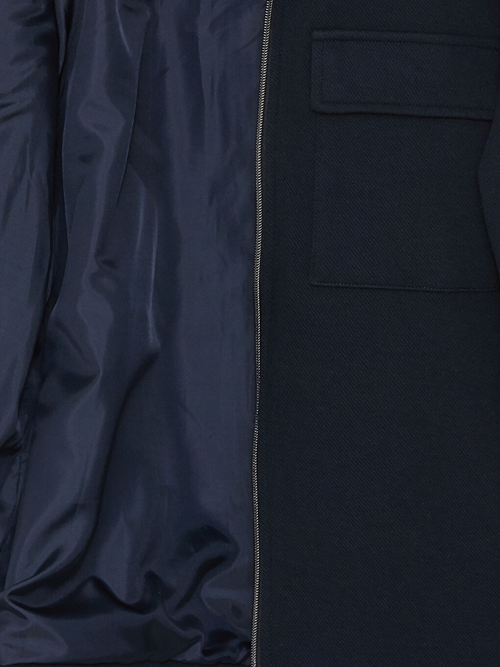 Slim Fit Collared Neck Men's Coat-7