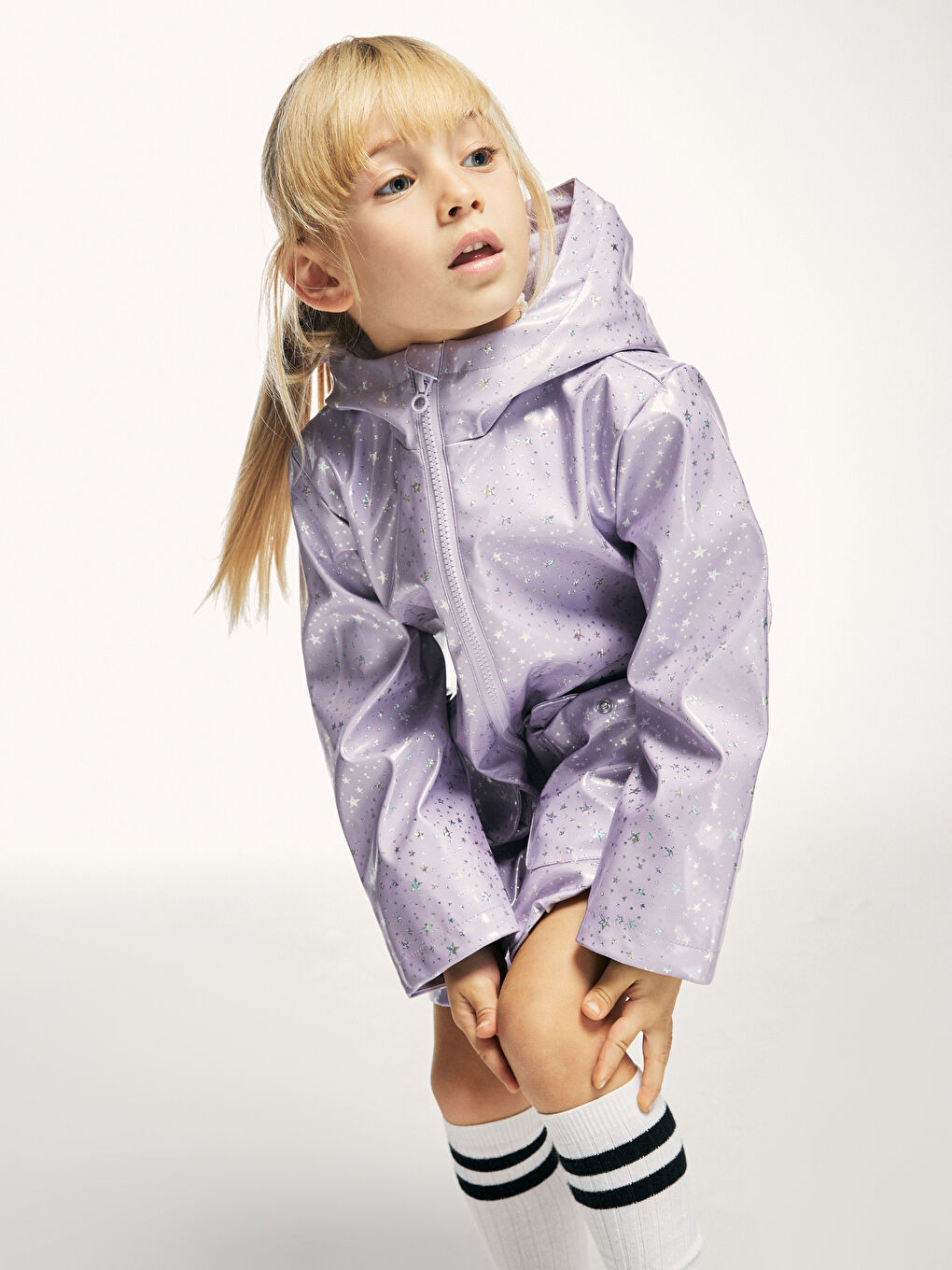 Hooded Girls' Coat-1