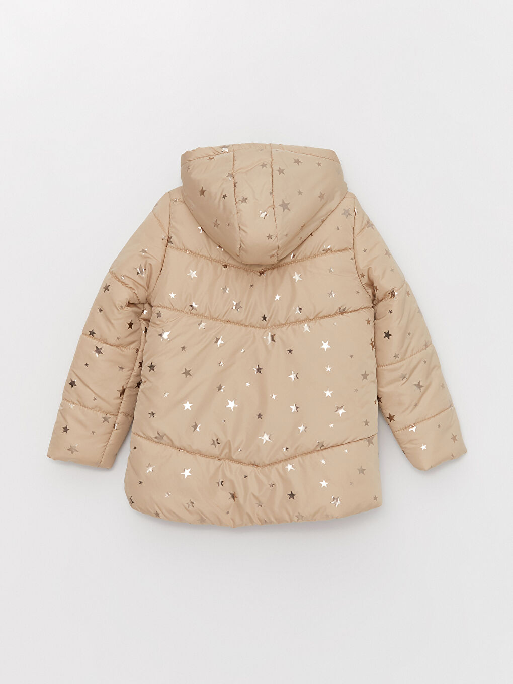 Bedruckter Mädchenmantel mit Kapuze-2