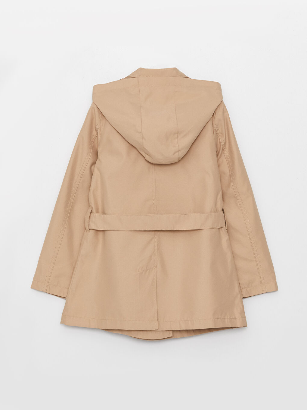 LCW Kids Hooded Basic Girls' Trench Coat -W30134Z4-FJZ