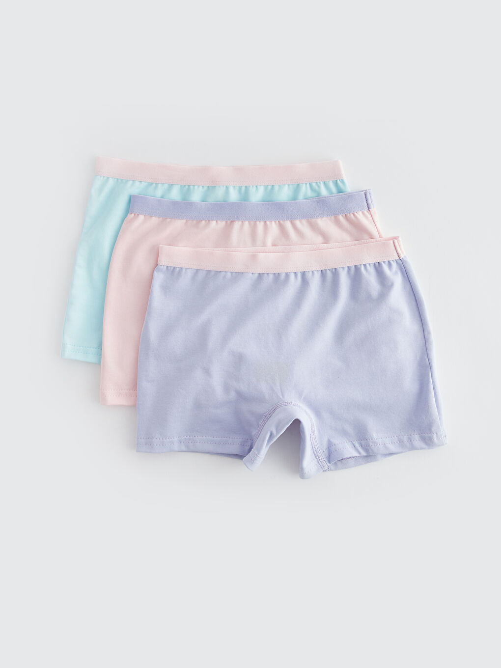 Basic Cotton Girls' Boxer 3-Pack