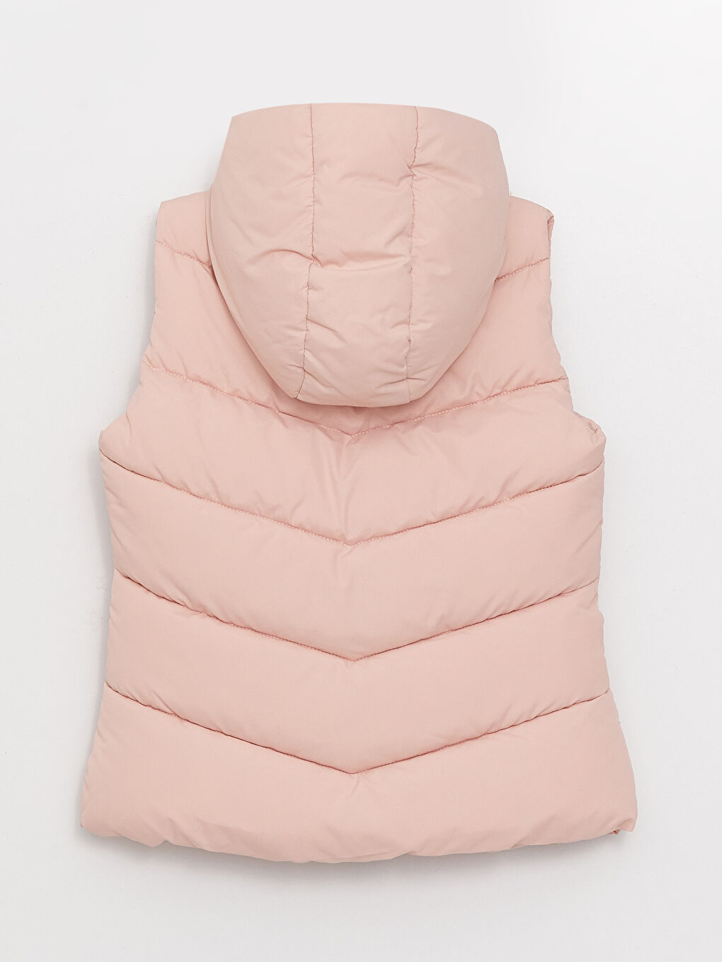 Қыздарға арналған капюшонды пуховик жилет-1