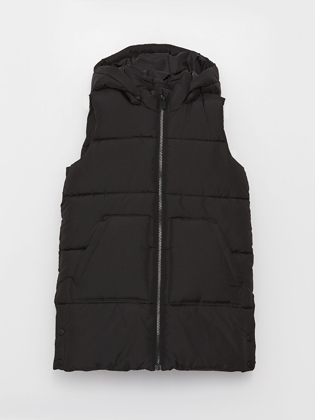 Hooded Girls' Puffer Gilet