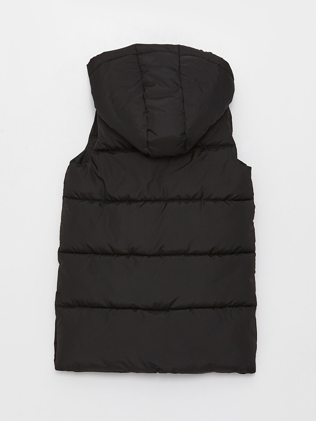 Hooded Girls' Puffer Gilet-1