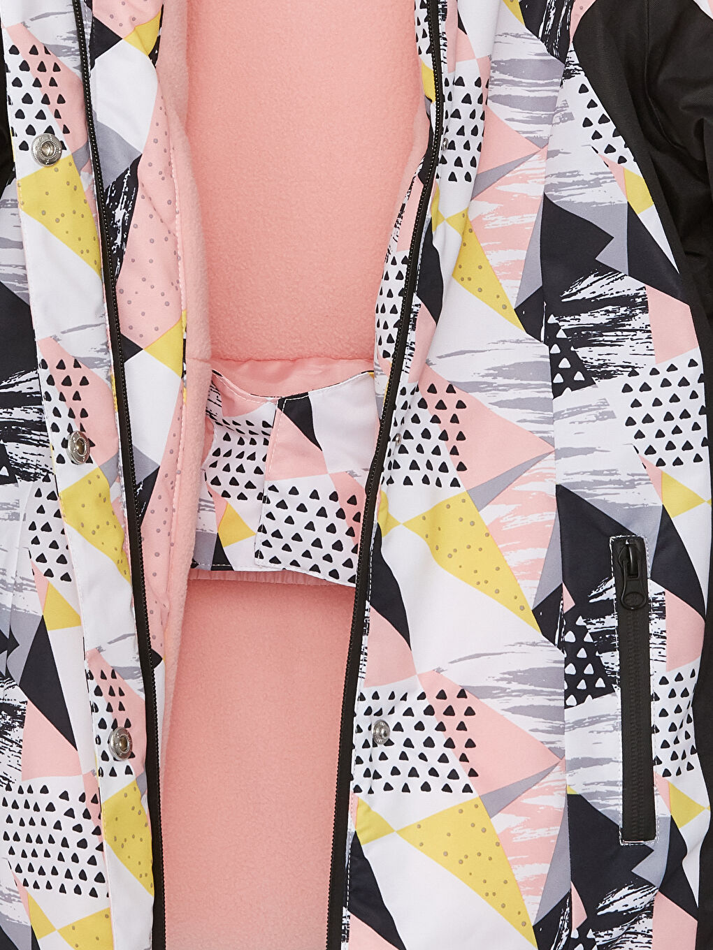 კაპიუშონიანი გოგონებისთვის სათხილამურო ქურთუკი-3