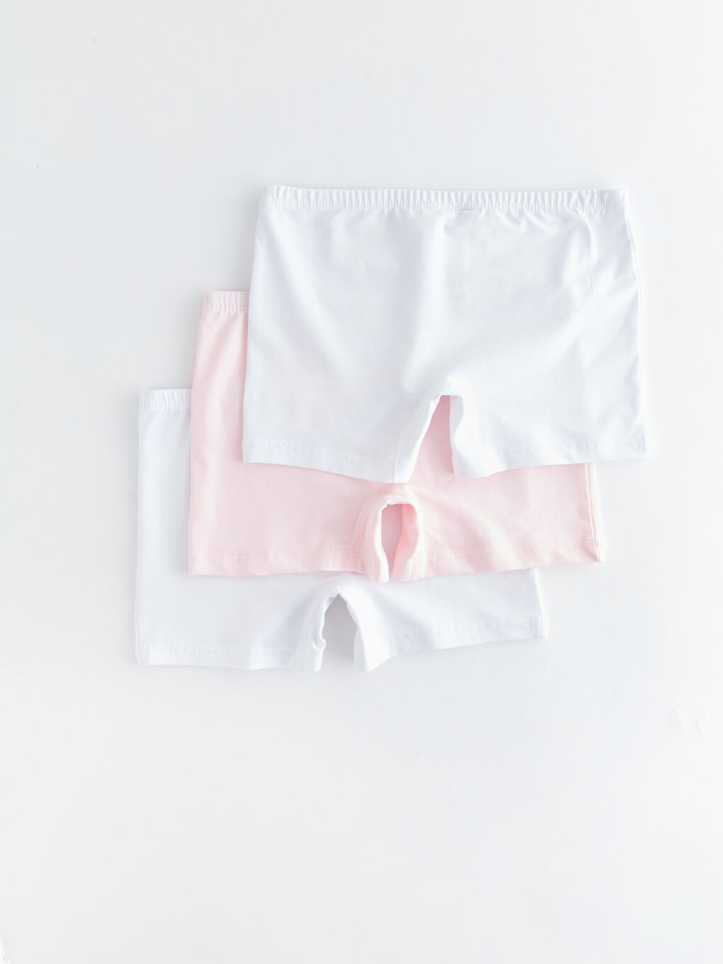 Basic Pamuklu Kız Çocuk Boxer 3'lü-1