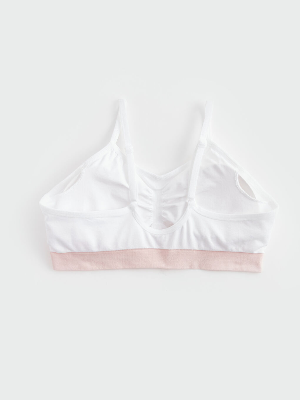 Beyaz Askılı Kız Çocuk Büstiyer-1