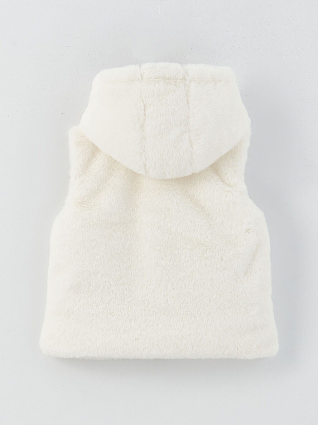 Hooded Baby Girl Plush Vest-1
