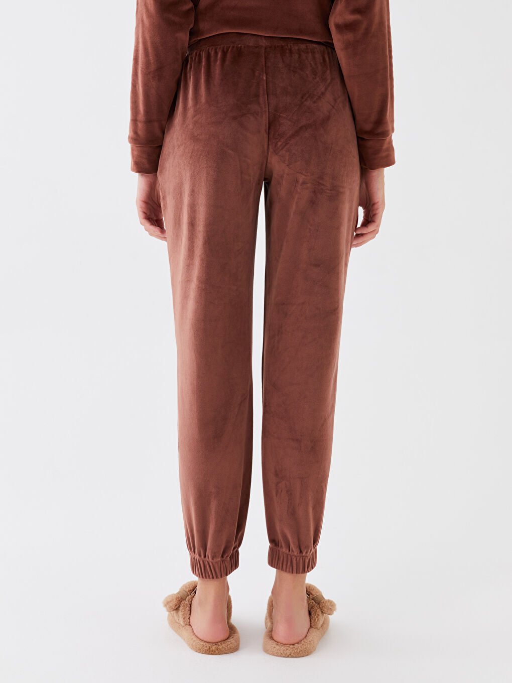 LCW DREAM Bas de pyjama jogger en velours uni à taille élastiquée pour Femmes -W30249Z8-HFD