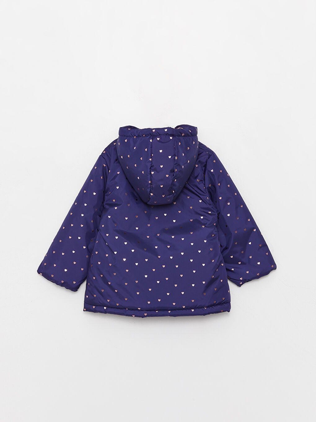 Palton cu glugă și mânecă lungă pentru bebeluși fete-1