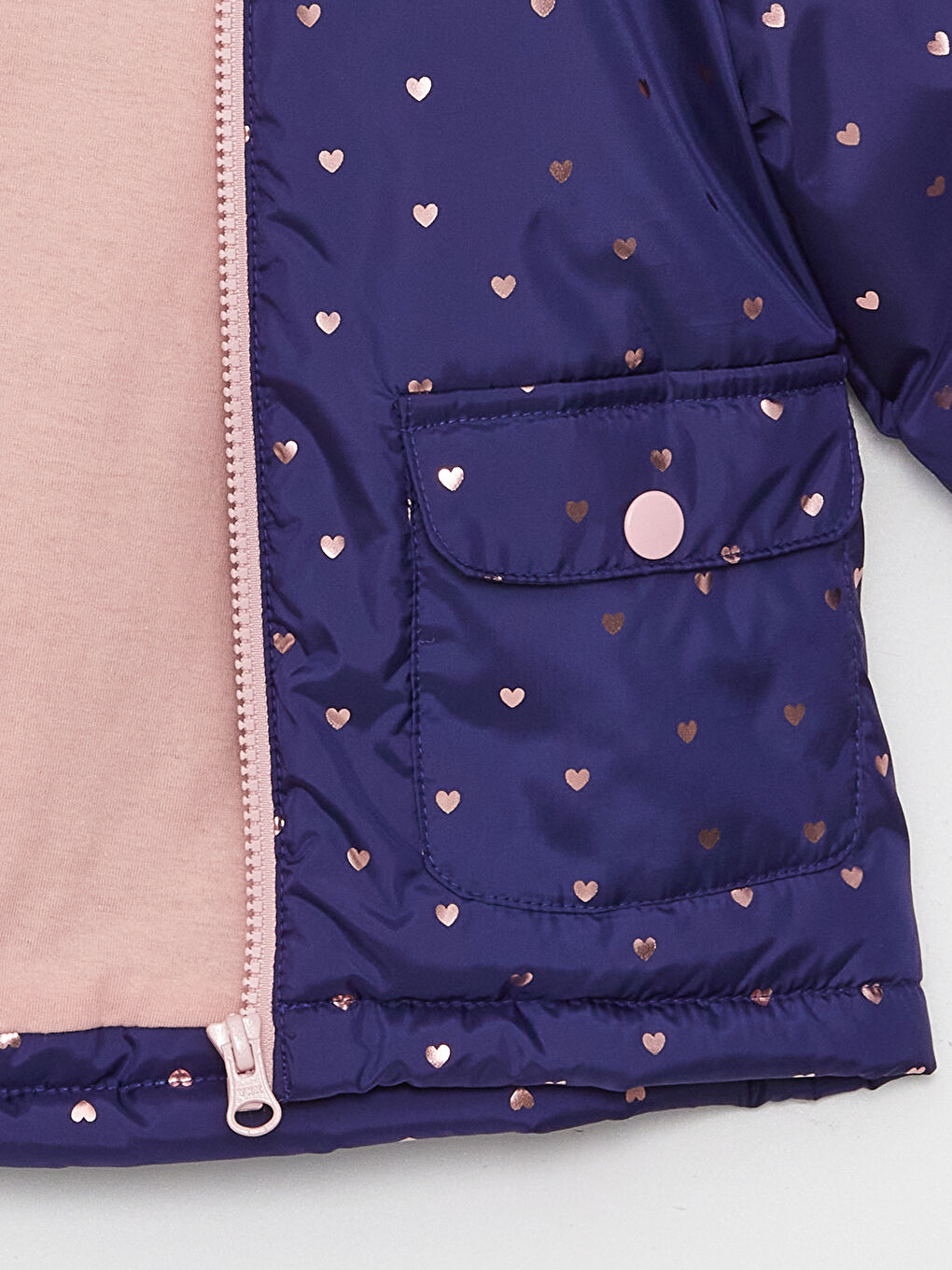 Palton cu glugă și mânecă lungă pentru bebeluși fete-2