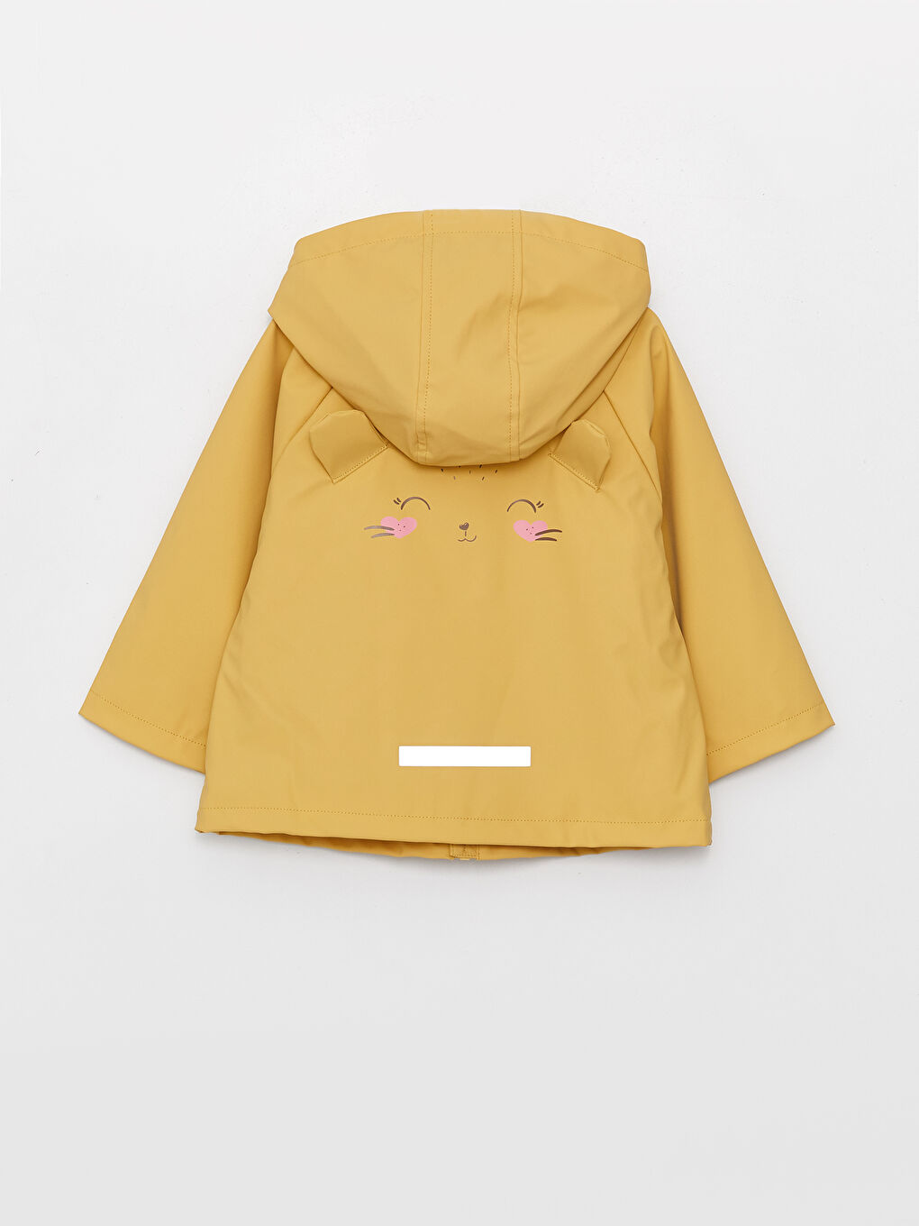 Hooded Long Sleeve Baby Girl Raincoat-1