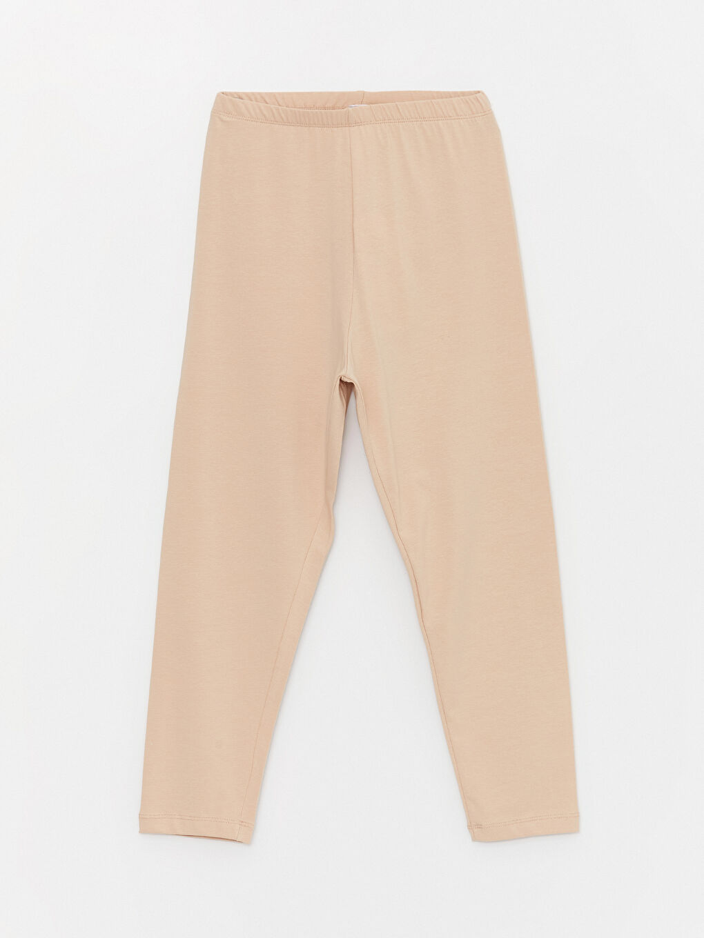 Pembe Kadın Beli Lastikli Düz İçlik Tayt-5