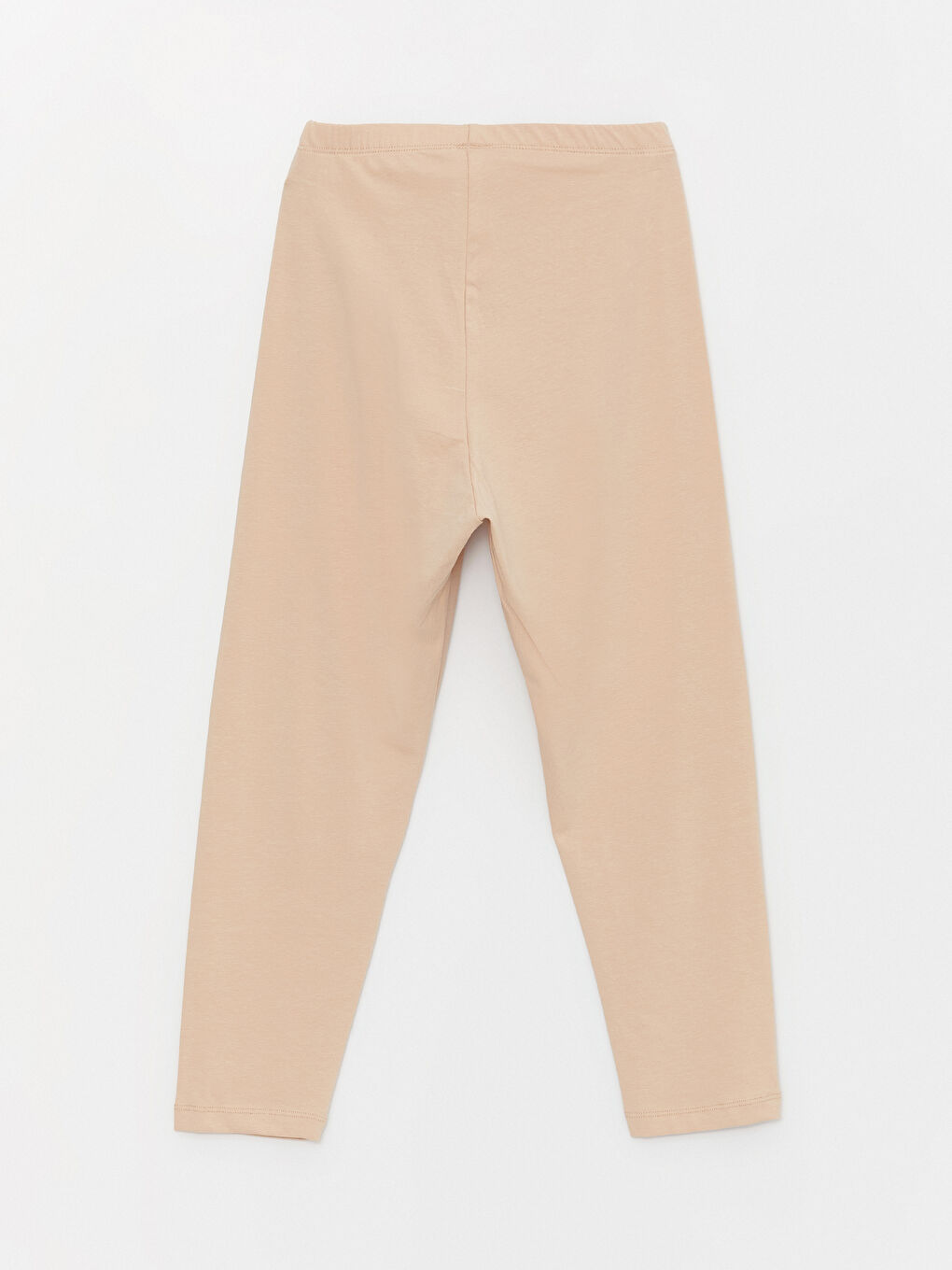 Pembe Kadın Beli Lastikli Düz İçlik Tayt-6